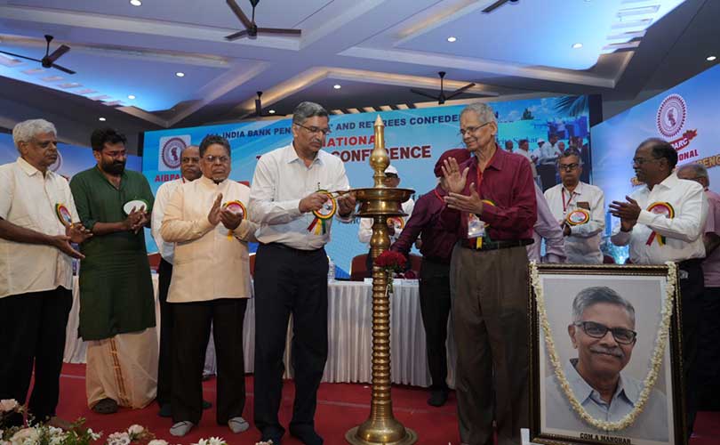രാജ്യത്തെ വിവിധ ബാങ്കുകളിൽ നിന്നും വിരമിച്ച ഓഫീസർമാരുടെദേശീയ സംഘടനയായ ഓൾ ഇന്ത്യ ബാങ്ക് പെൻഷനേഴ്സ് ആൻഡ് റിട്ടയറീസ് കോൺഫെഡറേഷൻറെ (AIBPARC)  അഞ്ചാമത് ത്രൈവാർഷിക ദ്വി ദിന ദേശീയ സമ്മേളനം 