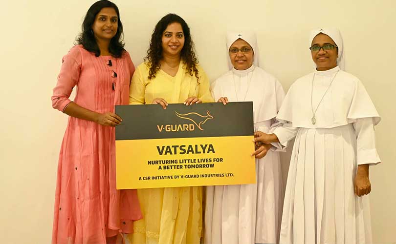 വി-ഗാര്‍ഡിന്റെ വാത്സല്യം പദ്ധതിക്ക് തുടക്കമായി.പത്ത് കുഞ്ഞുങ്ങളുടെ പരിചരണവും സംരക്ഷണവുമായി വി-ഗാര്‍ഡ്