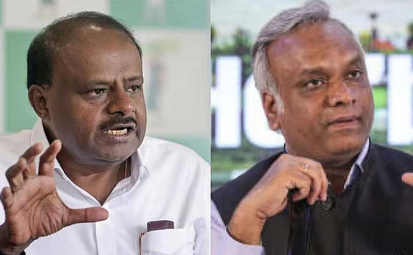 ഒളിക്യാമറ വിവാദം സോഷ്യൽ മീഡിയയിൽ കേന്ദ്രമന്ത്രിയും കർണാടക ആഭ്യന്തര മന്ത്രിയും തമ്മിൽ  വാക്പോര്