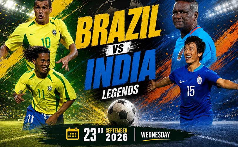 കൊച്ചിയിൽ നടക്കാനിരിക്കുന്ന ബ്രസീൽ ലെജൻഡ്സ് ഇന്ത്യ ഓൾ സ്റ്റാർസ് പോരാട്ടം സെപ്റ്റംബർ 23 ലേക്ക് മാറ്റി പ്രഖ്യാപനവുമായി റൊണാൾഡീഞ്ഞോ