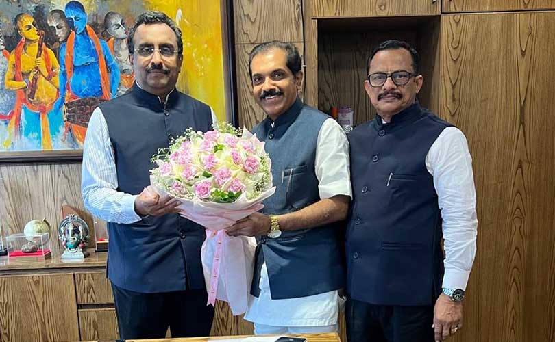 വേള്‍ഡ് മലയാളി കൗണ്‍സില്‍ നേതാക്കള്‍ ബിജെപി ദേശീയ വൈസ് പ്രസിഡന്റ് രാം മാധവുമായി ന്യൂഡല്‍ഹിയില്‍ കൂടിക്കാഴ്ച നടത്തി.