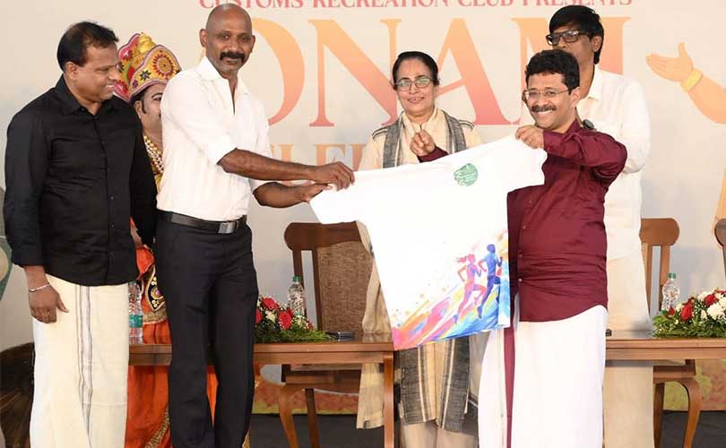 ലഹരി വിരുദ്ധ സന്ദേശവുമായി കൊച്ചി കസ്റ്റംസിന്റെ ഔദ്യോഗിക ജേഴ്സി പ്രകാശനം.