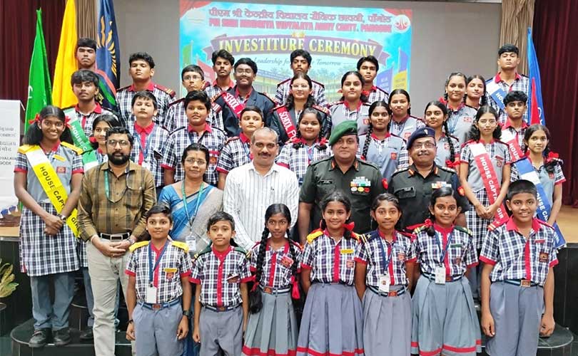 പാങ്ങോട് പി.എം ശ്രീ കേന്ദ്രീയ വിദ്യാലയത്തിൽ വാർഷിക സ്ഥാനാരോഹണ ചടങ്ങ് 