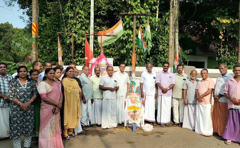 ഗാന്ധി ജയന്തി ദിനവും ലാൽ ബഹദൂർ ശാസ്ത്രി ജന്മദിന ഘോഷ അനുസ്മരണവും നടത്തി