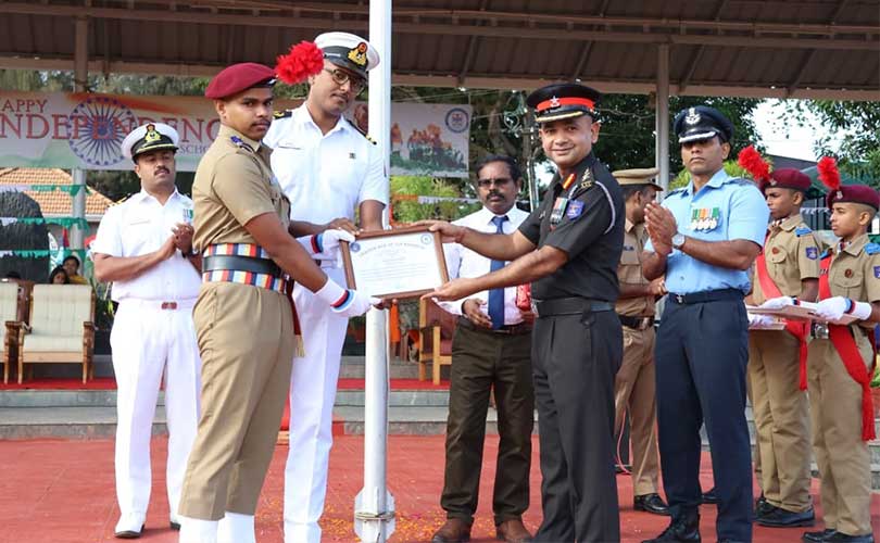 കഴക്കൂട്ടം സൈനിക സ്കൂളിൽ ഹർ ഘർ തിരംഗ, സ്വാതന്ത്ര്യ ദിനാഘോഷങ്ങൾ
