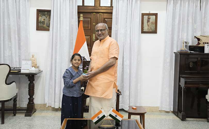 കുഞ്ഞു പരിസ്ഥിതി പ്രവര്‍ത്തക റൂഹിക്ക് ഉപരാഷ്ട്രപതിയുടെ അഭിനന്ദനം 