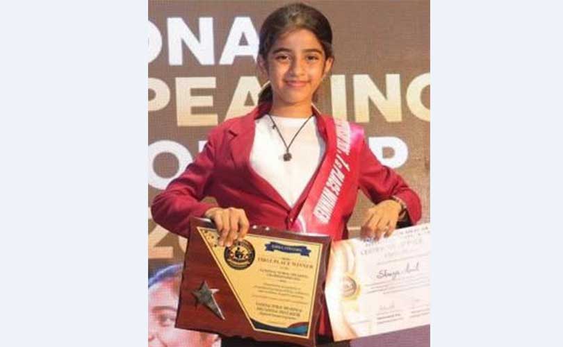 ദേശീയ പബ്ലിക് സ്പീക്കിംഗ് ചാമ്പ്യൻഷിപ്പിൽ ശ്രേയ അനിലിന് വിജയം