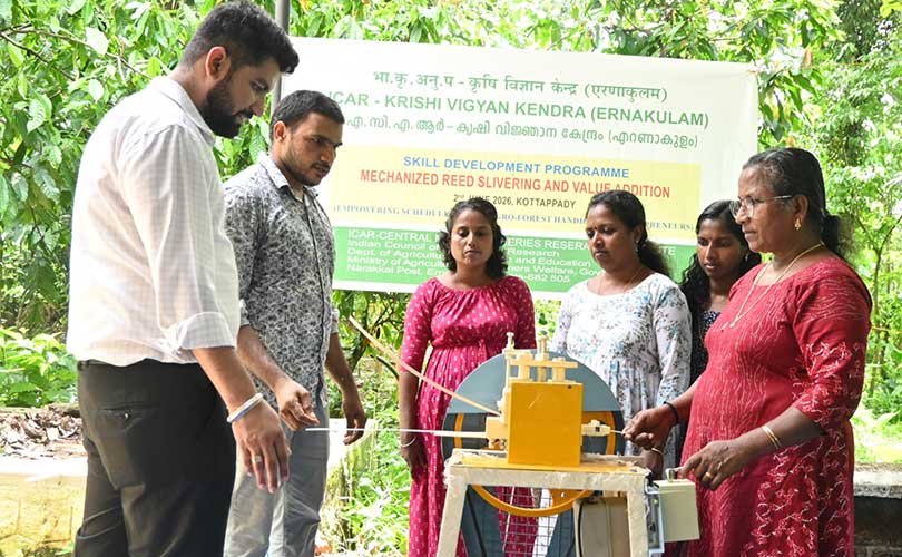 ഈറ്റ ഉൽപ്പന്ന നിർമാണത്തിൽ യന്ത്രവത്കരണവുമായി എറണാകുളം കെവികെ