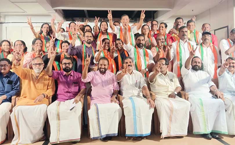 ദേശീയ ജനാധിപത്യ സഖ്യം കൊച്ചിൻ കോർപ്പറേഷൻ  സ്ഥാനാർത്ഥി പ്രഖ്യാപനം നടത്തി.