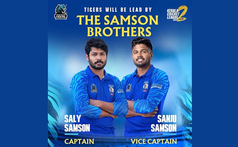 കൊച്ചി ബ്ലൂ ടൈഗേഴ്സിനെ നയിക്കാൻ സാംസൺ സഹോദരന്മാ‍ർ