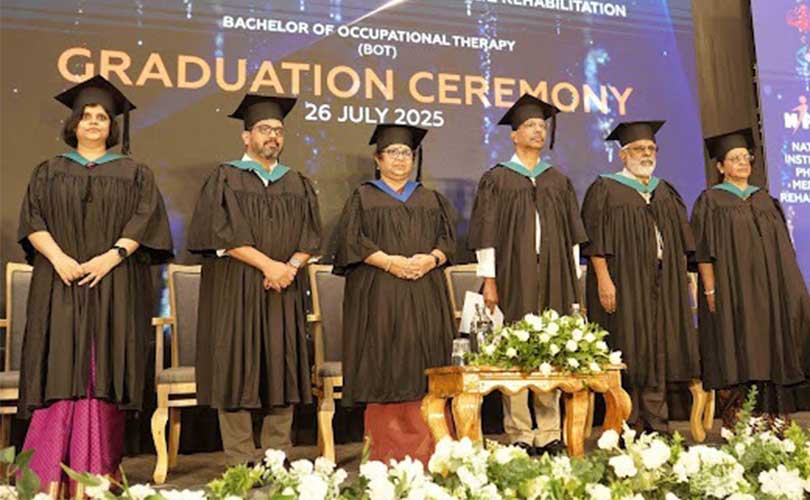 നിപ്മർ ബാച്ചിലർ ഓഫ് ഒക്യുപേഷണൽ തെറാപ്പി ആദ്യ ബാച്ചിന്റെ ബിരുദദാന ചടങ്ങ് നടത്തി പഠിച്ചിറങ്ങിയ മുഴുവൻ വിദ്യാർത്ഥികൾക്കും ജോലി