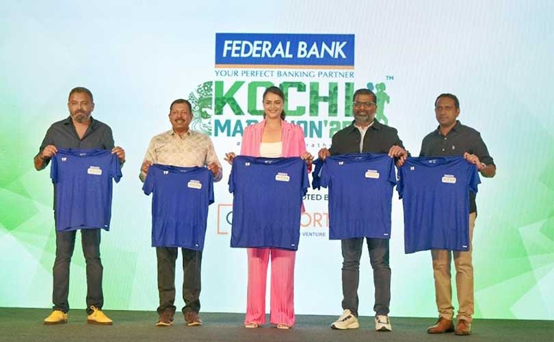ഫെഡറല്‍ ബാങ്ക് കൊച്ചി മാരത്തോണിന്റെ ജേഴ്‌സി പുറത്തിറക്കി; റൂട്ട് പ്രഖ്യാപിച്ചു