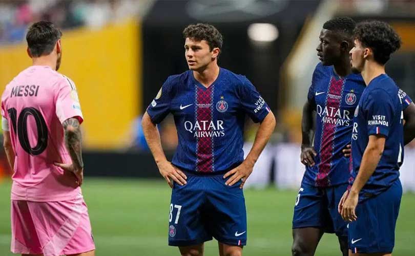 2025 ഫിഫ ക്ലബ്ബ് ലോകകപ്പിന്റെ പ്രീ ക്വാർട്ടർ ഫൈനല്‍ മത്സരത്തില്‍ ഇന്റർ മിയാമിയെ എതിരില്ലാത്ത നാല് ഗോളുകള്‍ക്ക് തകർത്ത് പാരീസ് സെന്റ് ജെർമെയ്ൻ പി.എസ്.ജി ക്വാർട്ടർ ഫൈനലിലേക്ക്