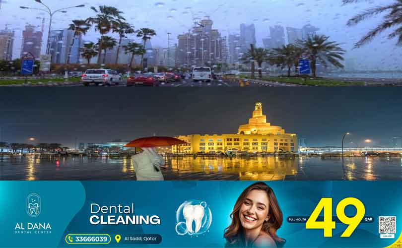 ഖത്തറിനു കുളിരായി  വ്യാപകമായി മഴ പെയ്തു