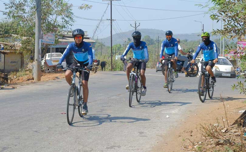 തീരസുരക്ഷാ സന്ദേശമുയർത്തി കോസ്റ്റ് ഗാർഡിൻ്റെ സൈക്കിൾ റാലി