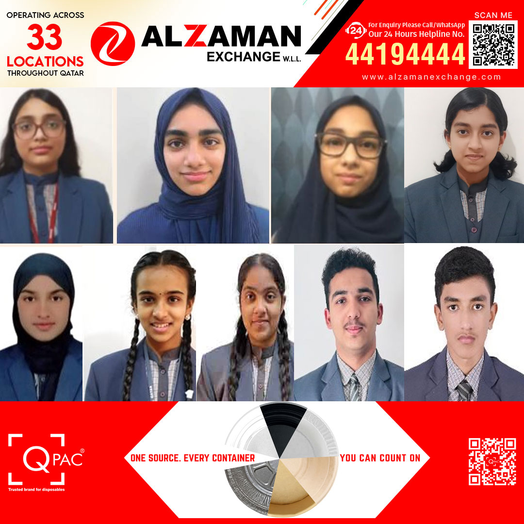 സി .ബി.എസ്.ഇ പത്താം ക്ലാസ് പരീക്ഷ: എം.ഇ.എസ് ഇന്ത്യൻ സ്കൂളിന് നൂറുമേനി വിജയം