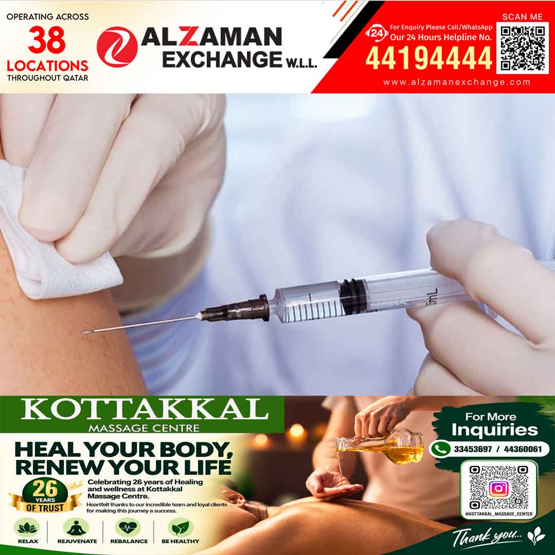 സീസണൽ ഇൻഫ്ലുവൻസ വാക്‌സിൻ സൗജന്യമായി ലഭ്യമാക്കി PHCC; 31 ഹെൽത്ത് സെന്ററുകളിൽ സേവനം ലഭ്യമാണ്