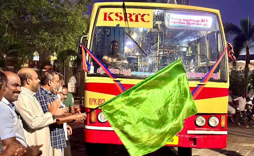 അർത്തുങ്കൽ പള്ളി- വ്ളാത്താങ്കര പള്ളി , കെഎസ്ആർടിസി ബസ് സർവീസിന് തുടക്കമായി