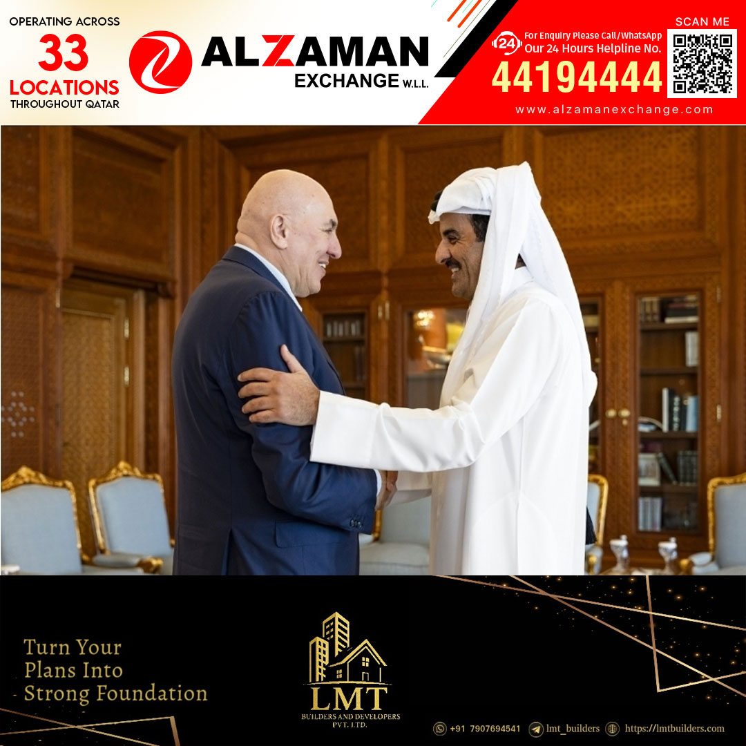 ഖത്തർ അമീർ ഇറ്റാലിയൻ പ്രതിരോധ മന്ത്രിയെ സ്വീകരിച്ചു