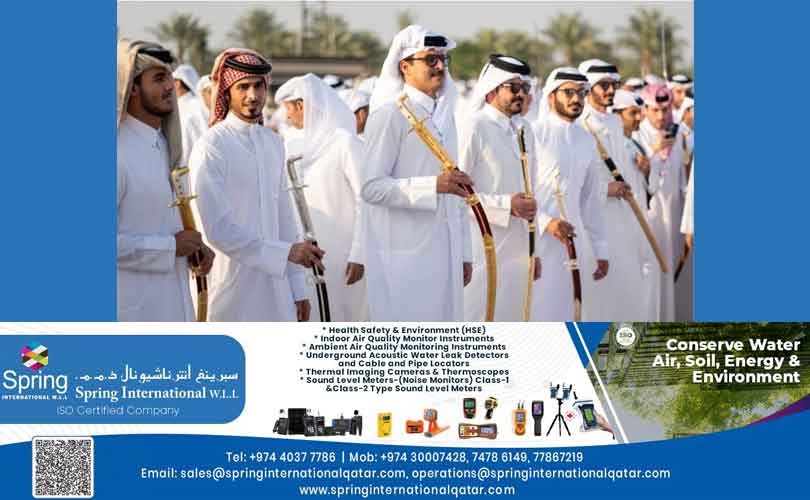 ഖത്തർ ദേശീയ ദിനാഘോഷം: ലുസൈൽ കൊട്ടാരത്തിൽ ഖത്തർ അമീർ അർദയിൽ പങ്കെടുത്തു