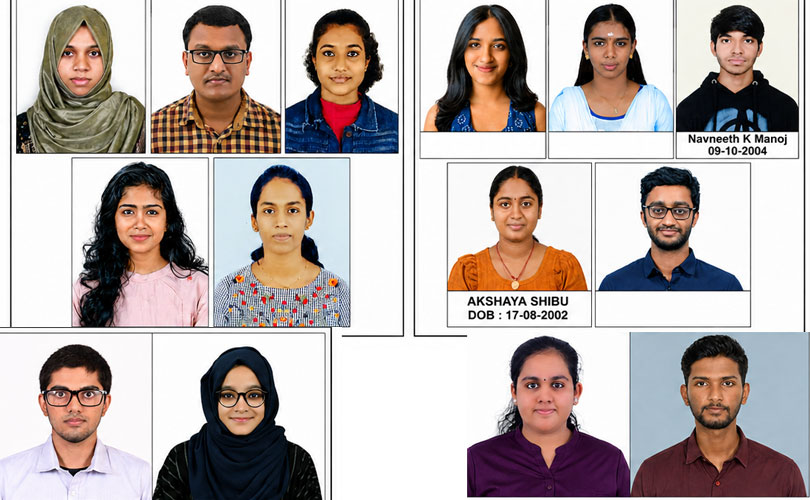 കുസാറ്റ് വിവിധ പ്രോഗ്രാമുകളുടെ ഒന്നാം സ്ഥാനം നേടിയവരുടെ പട്ടിക പ്രസിദ്ധീകരിച്ചു