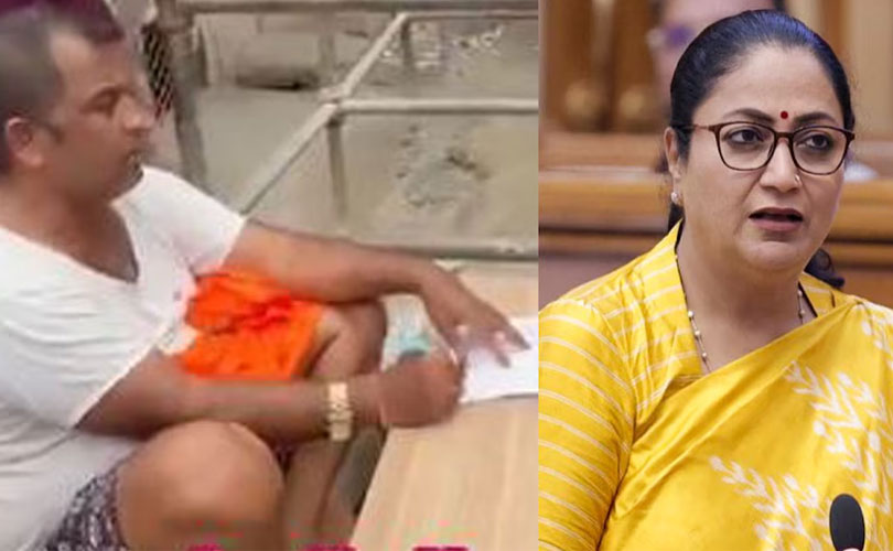 അടിവസ്ത്രം മാത്രം ധരിച്ച് ജനങ്ങളുടെ അപേക്ഷ പരിഗണിച്ച് എഎപി എംഎൽഎ; ഡൽഹിയിൽ 