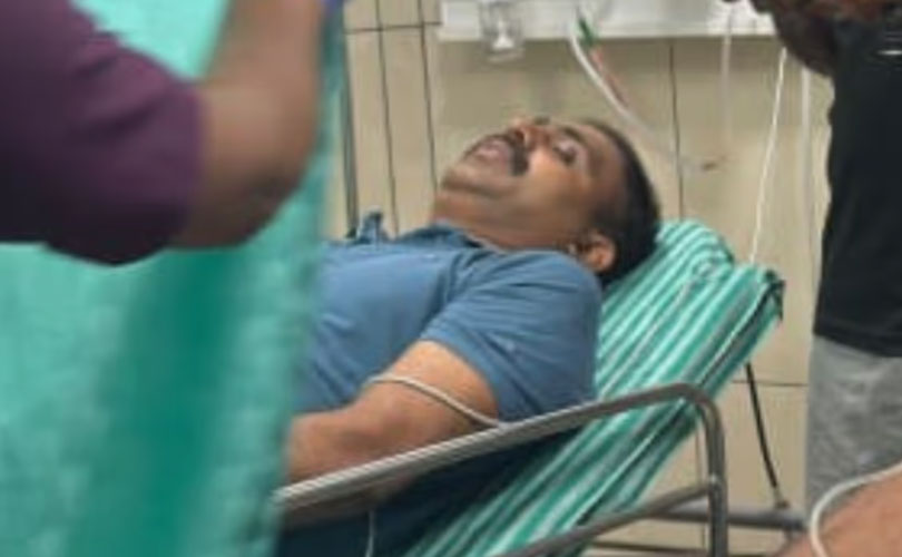 അബിൻ വർക്കി എംഎൽഎ സഞ്ചരിച്ചിരുന്ന വാഹനം അപകടത്തിൽപെട്ടു 