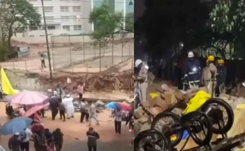 ബെംഗളൂരുവിൽ മതിലിടിഞ്ഞുവീണ് രണ്ട് മലയാളി സ്ത്രീകൾ ഉൾപ്പെടെ ഏഴുപേർക്ക് ദാരുണാന്ത്യം 