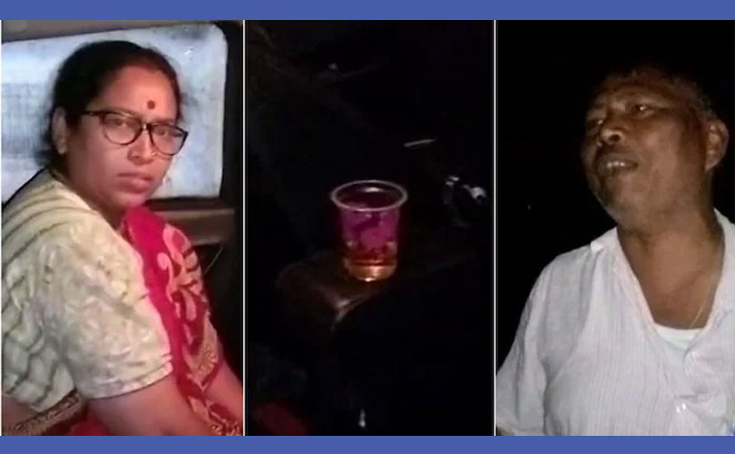 ബിജെപി വനിതാ നേതാവ് പാതിരാത്രിയിൽ വെള്ളമടിച്ചത് രാഷ്ട്രീയ ശത്രുവിനൊപ്പമിരുന്ന് 