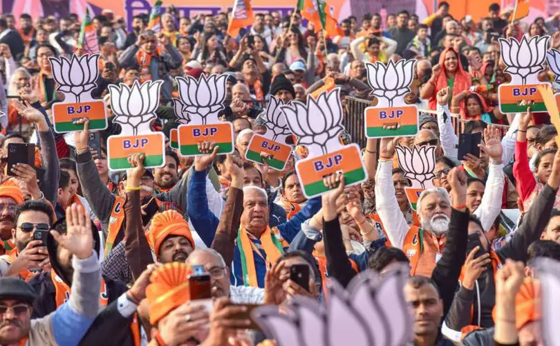  ഡൽഹിയിൽ ബിജെപി അധികാരത്തിലേക്ക്