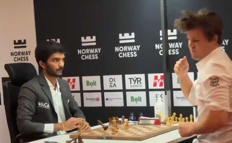 വിമർശകർക്ക് മറുപടി നൽകി ​ഗുകേഷ് 