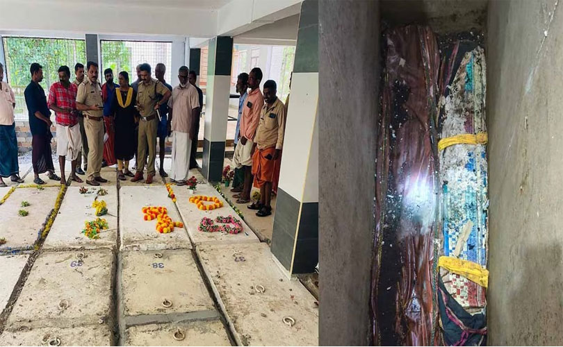 കല്ലറ തുറന്നപ്പോൾ കണ്ടെത്തിയത് രണ്ടു മൃതദേഹങ്ങൾ; അയ്യൻകുന്ന് പള്ളി സെമിത്തേരിയിൽ ദുരൂഹത; അന്വേഷണം തുടങ്ങി