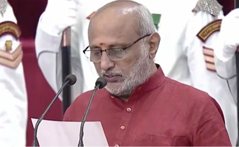  സി.പി.രാധാകൃഷ്ണൻ ഉപരാഷ്ട്രപതിയായി സത്യപ്രതിജ്ഞ ചെയ്തു