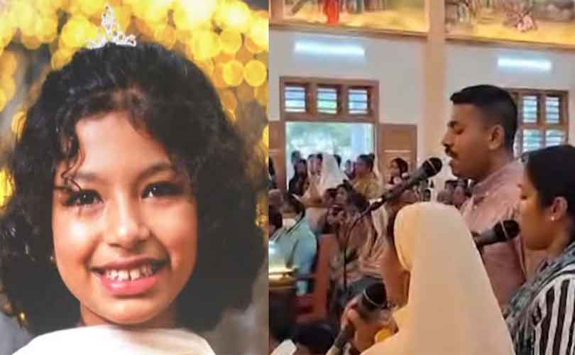 പേടകത്തിൽ ചോക്കലേറ്റ് പെട്ടികൾ വെച്ചു; പാട്ടുപാടി മകൾക്ക് അന്ത്യയാത്ര നൽകി രാജേഷ്; കണ്ണീരണിഞ്ഞ് ദിവയ്ക്ക് വിട നൽകി നാട്
