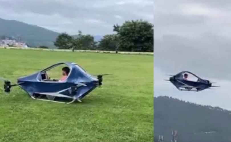 എൻജിനീയറിങ് പഠിക്കാതെ പറക്കും കാർ നിർമിച്ച് യുവാവ്; ഇത് രവിയുടെ 13 വർഷത്തെ പരിശ്രമത്തിന്റെ വിജയം 