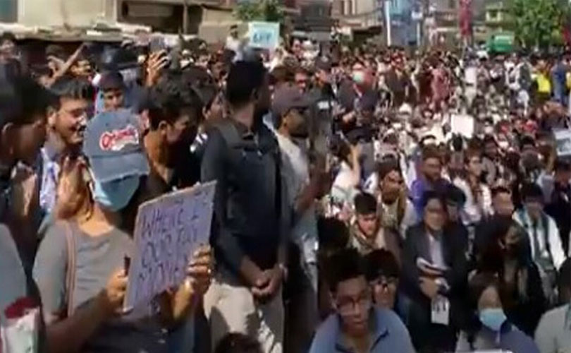 നേപ്പാളിൽ ജെൻ സി പ്രതിഷേധറാലിക്കു നേരേയുണ്ടായ വെടിവെയ്പ്പിൽ ഒരാൾ മരിച്ചു