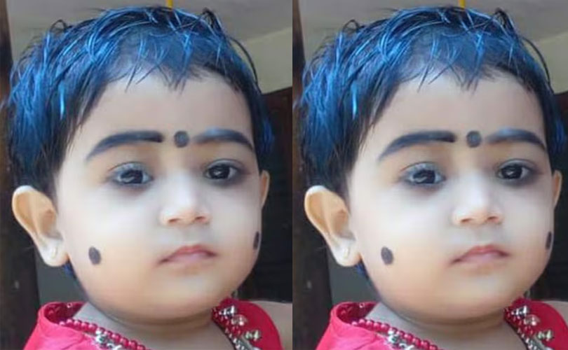  പിതാവ് തള്ളിമാറ്റിയ കാർ ശരീരത്തിലേക്ക് വീണ്  ഒന്നരവയസ്സുകാരിക്ക് ദാരുണാന്ത്യം