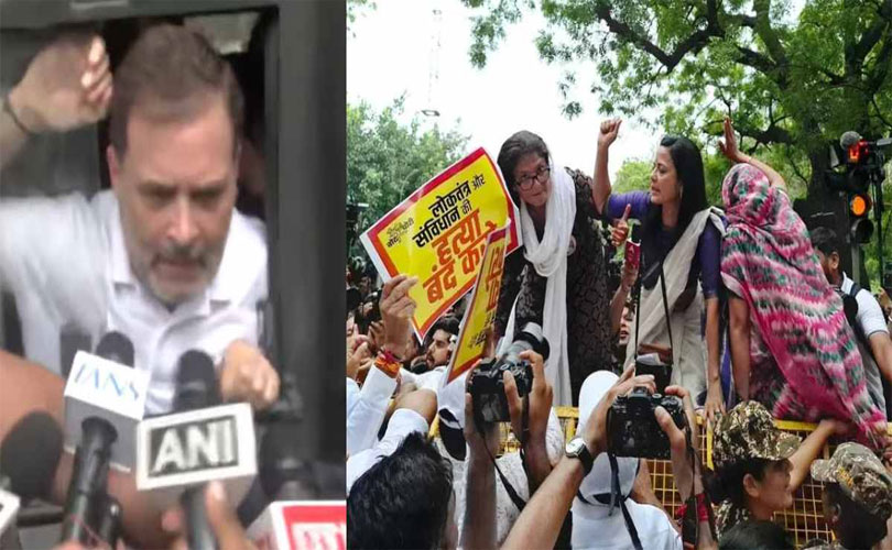 തെരഞ്ഞെടുപ്പ് ക്രമക്കേട് ആരോപിച്ച് ഡൽഹിയിലെ പ്രതിപക്ഷ മാർച്ച് ഇന്ത്യാ സഖ്യത്തിന്റെ ശക്തിപ്രകടനമായി 