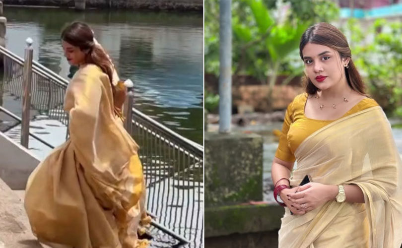 ജാസ്മിൻ ജാഫർ കാൽ കഴുകി: ഗുരുവായൂർ ക്ഷേത്രക്കുളത്തിൽ നാളെ പുണ്യാഹം