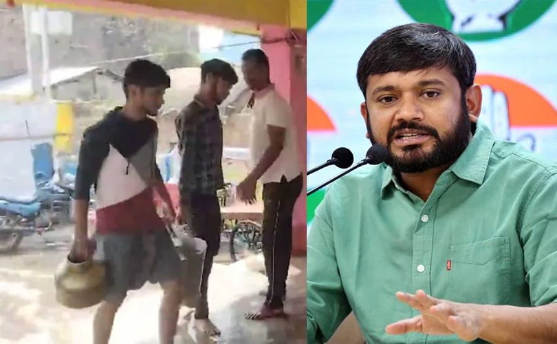 കനയ്യകുമാർ സന്ദർശിച്ചതിന് പിന്നാലെ ക്ഷേത്രം ​ഗം​ഗാജലം ഉപയോ​ഗിച്ച് കഴുകി വൃത്തിയാക്കി 