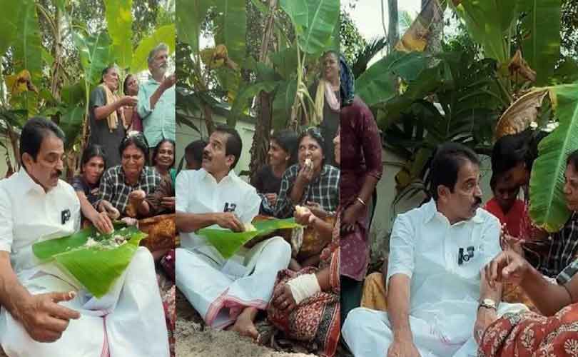 തൊഴിലുറപ്പ് തൊഴിലാളികളുമായി നേരിട്ട് ആശയവിനിമയം നടത്തി കെ സി വേണു​ഗോപാൽ 
