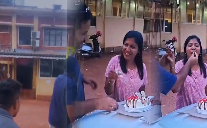 പൊലീസ് ജില്ലാ ഹെഡ്ക്വാർട്ടേഴ്സ് ക്യാംപിനകത്ത് യുവതിയുടെ പിറന്നാൾ ആഘോഷം നടത്തിയ സംഘത്തിന് പൊലീസിന്റെ സർപ്രൈസ്