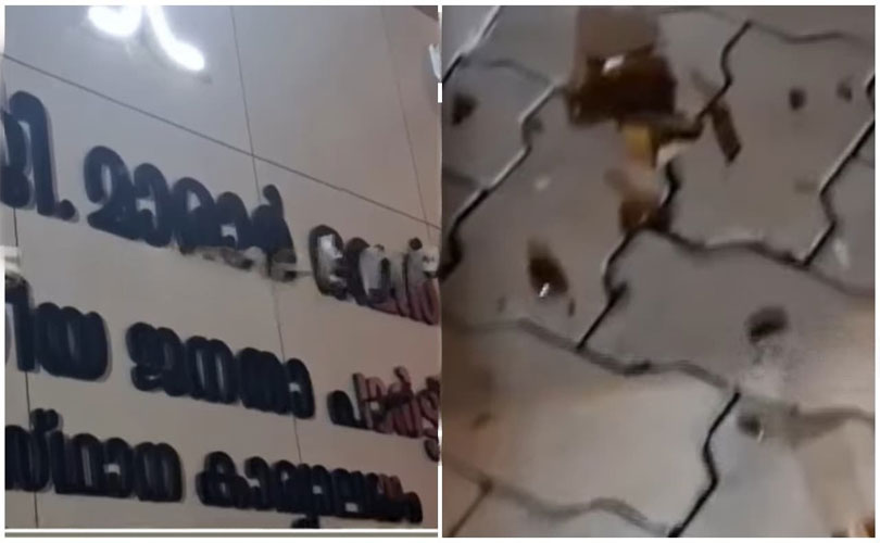 മാരാർജി ഭവനിലേക്ക് ബിയർ കുപ്പി എറിഞ്ഞു; കോൺഗ്രസ് ക്രിമിനലുകളെ നിയന്ത്രിക്കണമെന്ന് ബിജെപിയുടെ മുന്നറിയിപ്പ് 