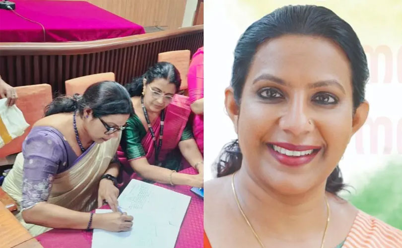 പാലാ നഗരസഭ അധ്യക്ഷയായി മായാ രാഹുൽ; യു.ഡി.എഫ് സ്ഥാനാർഥി പരാജയപ്പെട്ടു 