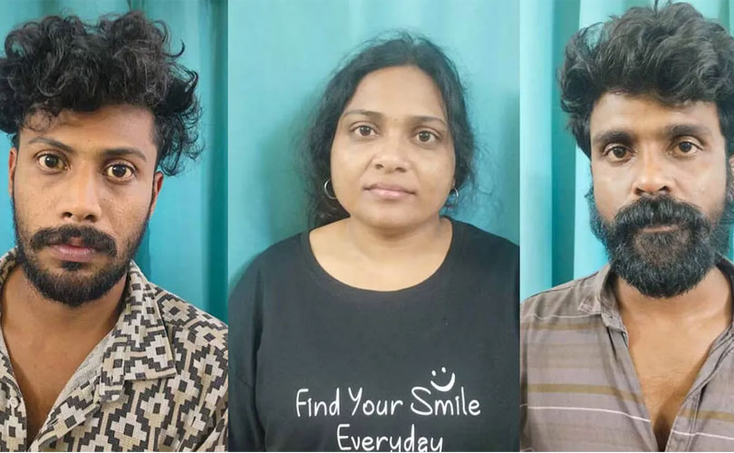 ലോഡ്ജ് മുറിയിൽ എംഡിഎംഎ വിൽപന; യുവതിയുൾപ്പെടെ മൂന്നംഗ സംഘം പിടിയിൽ