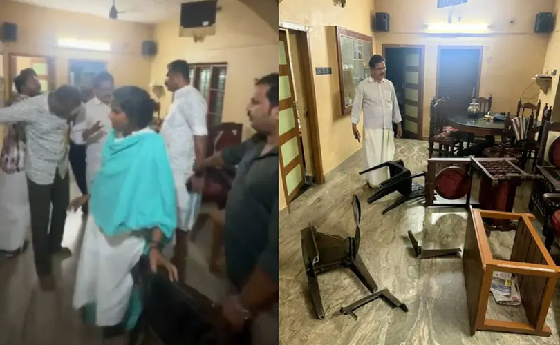 വീട്ടിൽ കയറി അതിക്രമം കാട്ടിയത് രമ്യ ഹരിദാസ് എംഎൽഎയെന്ന് കോൺ​ഗ്രസ് നേതാവ് 