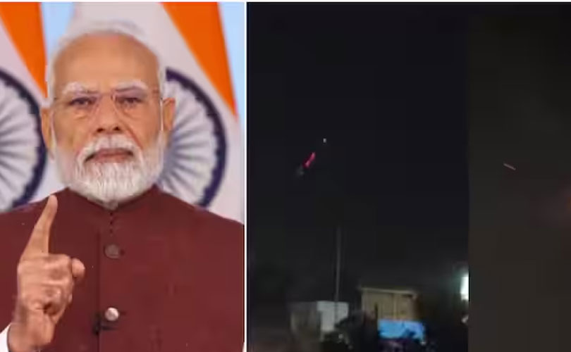 നരേന്ദ്രമോദി രാജ്യത്തെ അഭിസംബോധന ചെയ്തതിന് പിന്നാലെ പാക് സൈന്യം നടത്തിയ ഡ്രോൺ ആക്രമണ ശ്രമം ഇന്ത്യ പരാജയപ്പെടുത്തി 