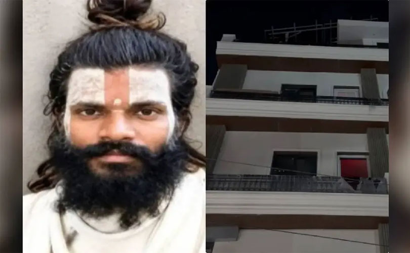 സ്വകാര്യഭാഗങ്ങൾ ഛേദിക്കപ്പെട്ട നിലയിൽ; ആശ്രമത്തിന്റെ നാലാം നിലയിൽനിന്ന് വീണ് സന്യാസിക്ക് ദാരുണാന്ത്യം 