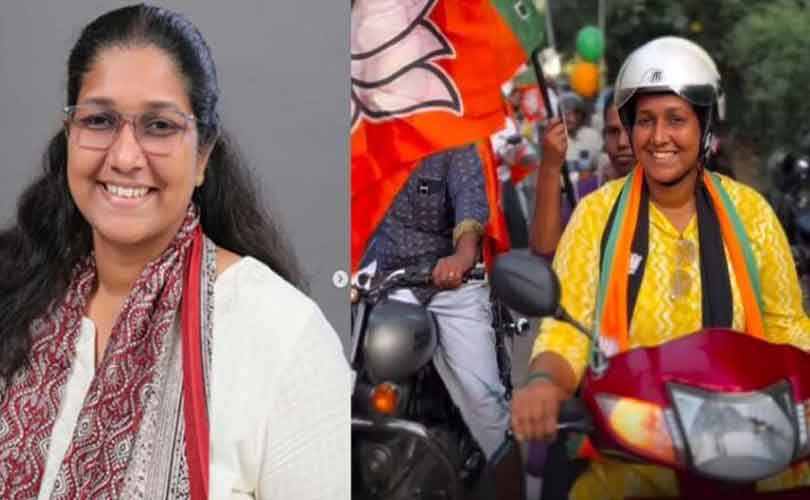 തൃശ്ശൂരിൽ ബിജെപിയുടെ മുസ്ലിം സ്ഥാനാർഥി മുംതാസിന് മിന്നും ജയം