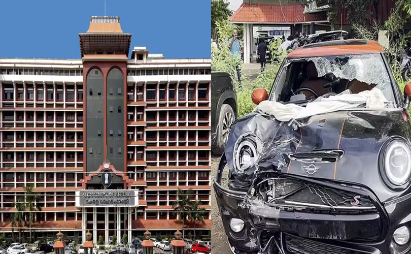 നെടുമ്പാശ്ശേരി അപകടത്തിന്റെ പശ്ചാത്തലത്തിൽ വാഹനങ്ങളുടെ അമിത വേഗതയില്‍ ആശങ്ക പ്രകടിപ്പിച്ച് ഹൈക്കോടതി; അമിത വേഗത കണ്ടെത്താന്‍ സംവിധാനം ഒരുക്കണമെന്ന് നിർദേശം.